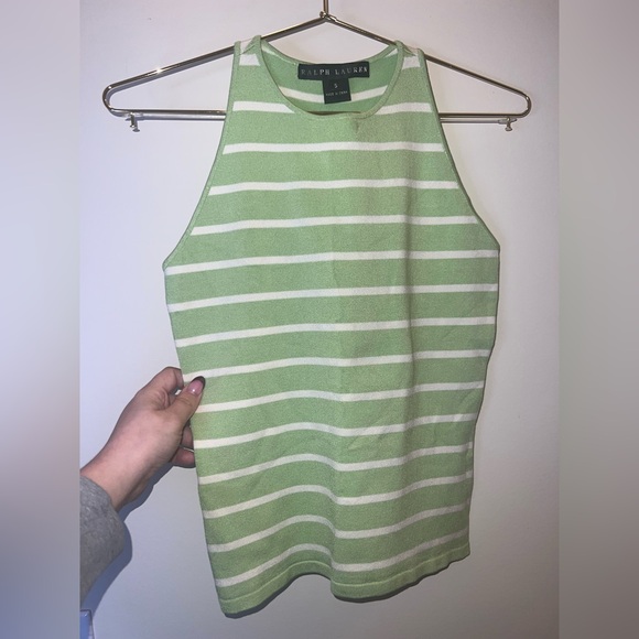 Ralph Lauren Silk Knit Striped Tank Top Size S - Picture 3 of 6